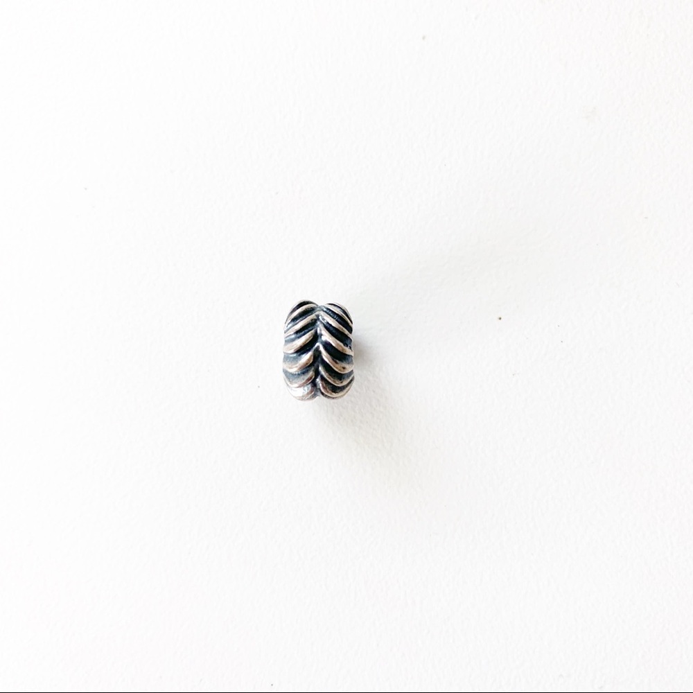 Authentic Pandora Leaf Braid Charm - image 2